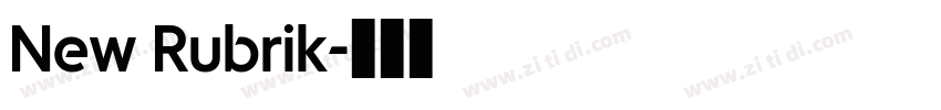 New Rubrik字体转换